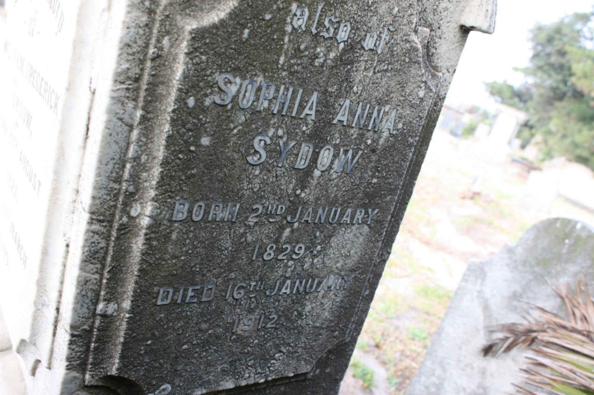 SYDOW Sophia Anna 1829-1912