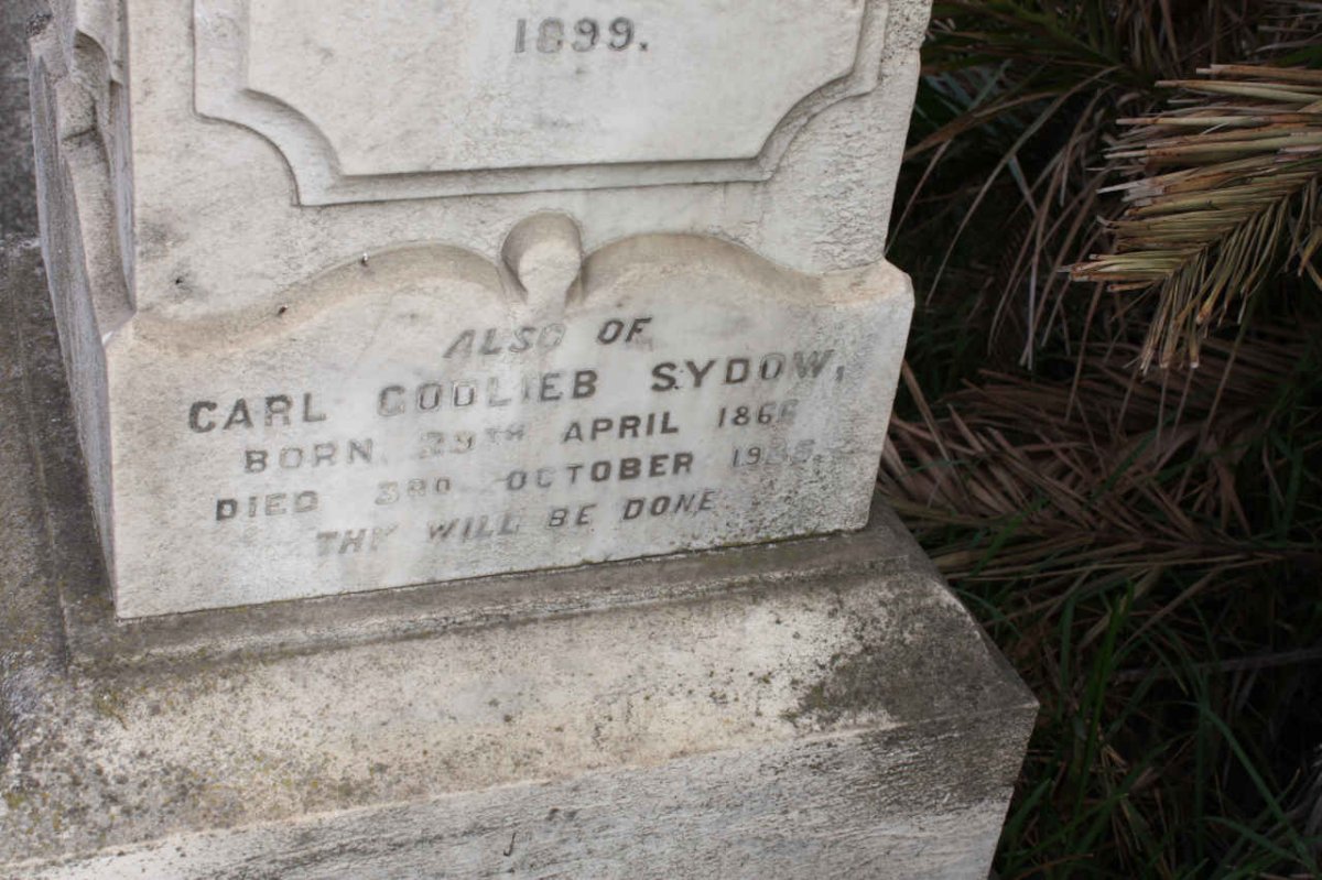 SYDOW Carl Godlieb 1866-1935
