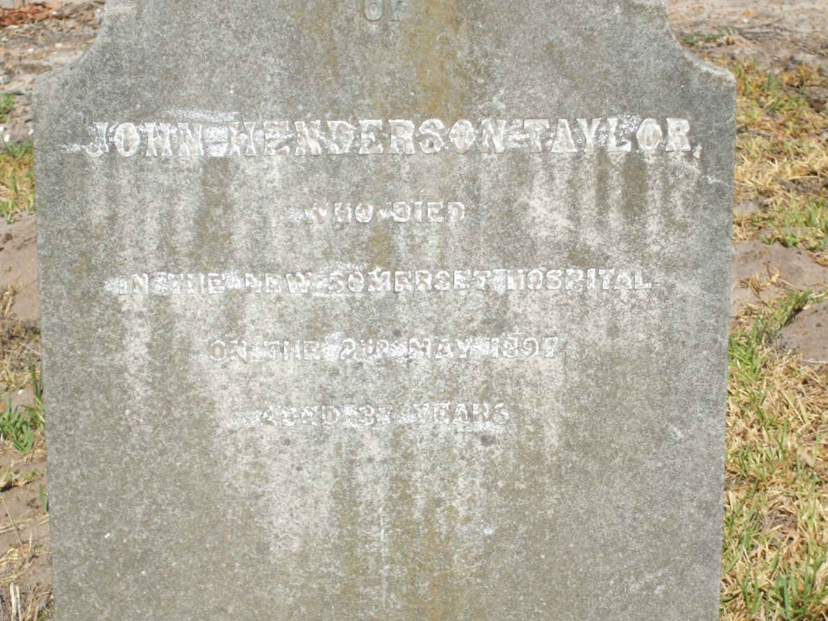 TAYLOR John Henderson -1897