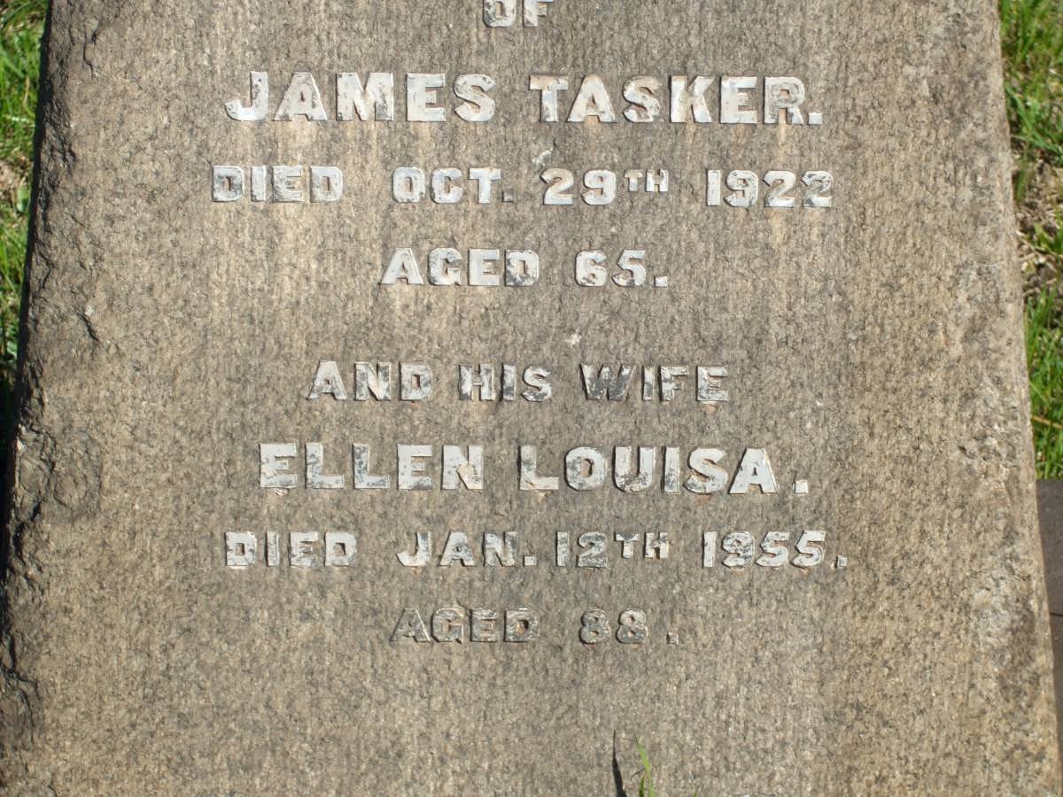 TASKER James -1922 &amp; Ellen Louisa -1955