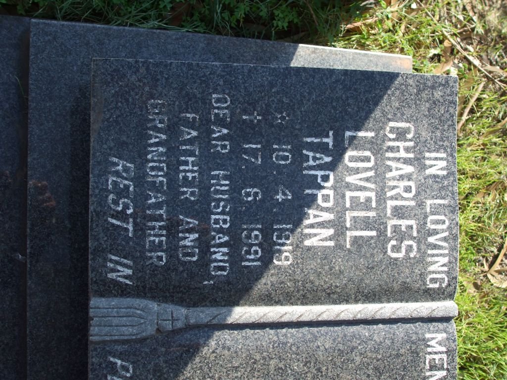 TAPPAN Charles Lovell 1919-1991