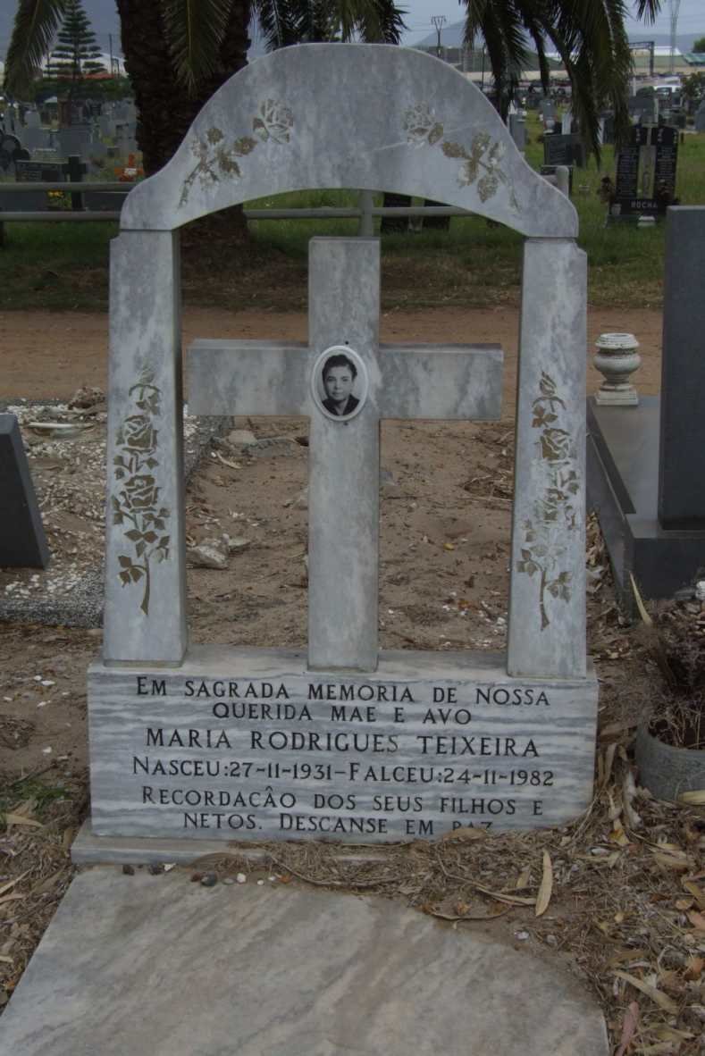 TEIXEIRA Maria Rodrigues 1931-1982