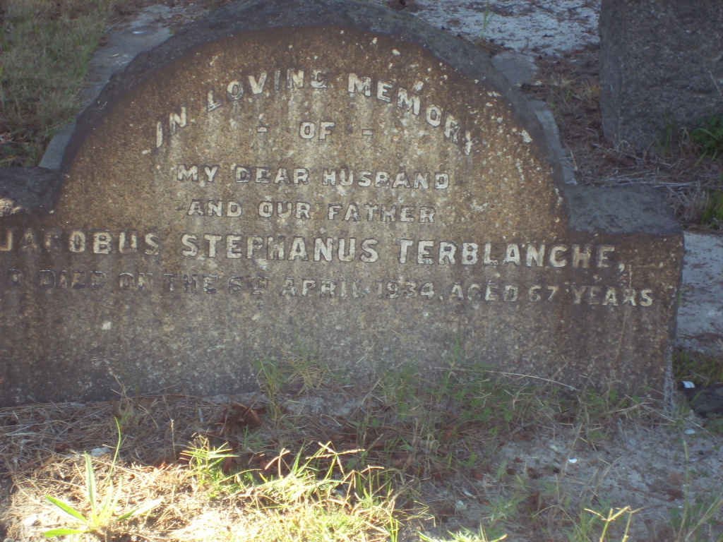 TERBLANCHE Jacobus Stephanus 1934 