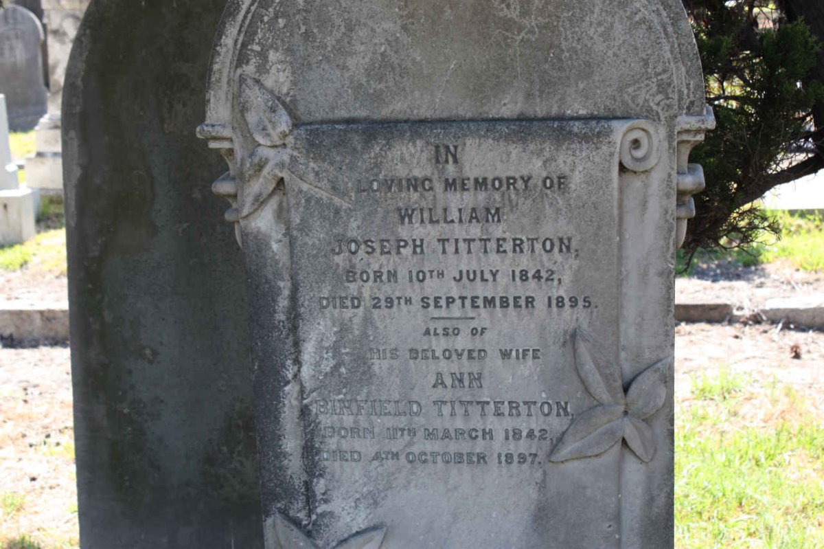 TITTERTON Joseph 1842-1895 &amp; Ann Binfield 1842-1897
