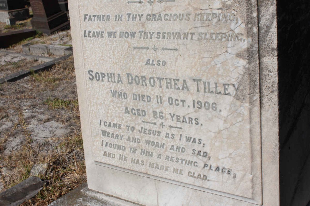 TILLEY Sophia Dorothea -1906
