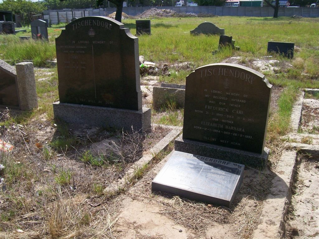 TISCHENDORF Carl 1926-1968 :: TISCHENDORF Freddie 1931-1992 &amp; Shirley 1935-1978