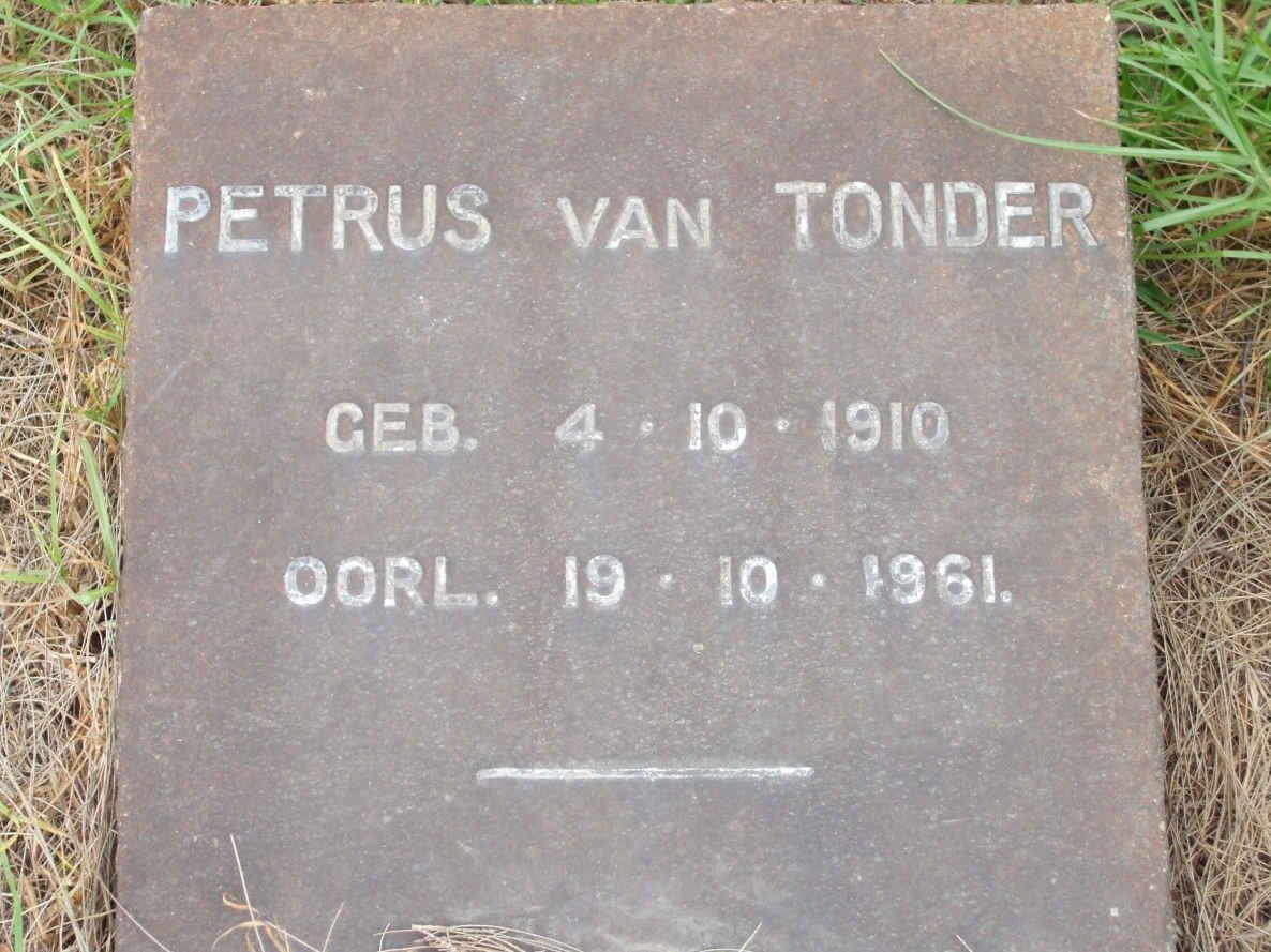 TONDER Petrus, van 1910-1961