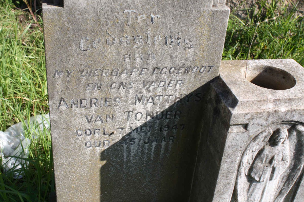 TONDER Andries Matthys, van 1947
