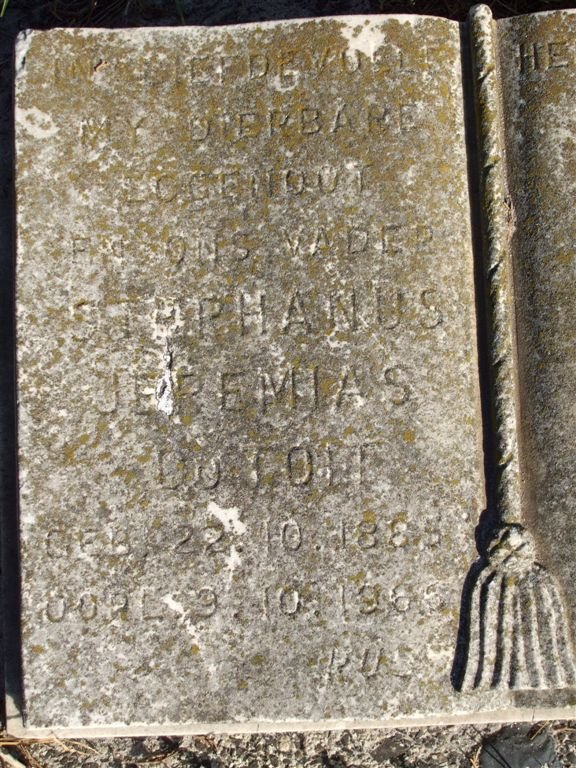 TOIT Stephanus Jeremias, du 1885-196?