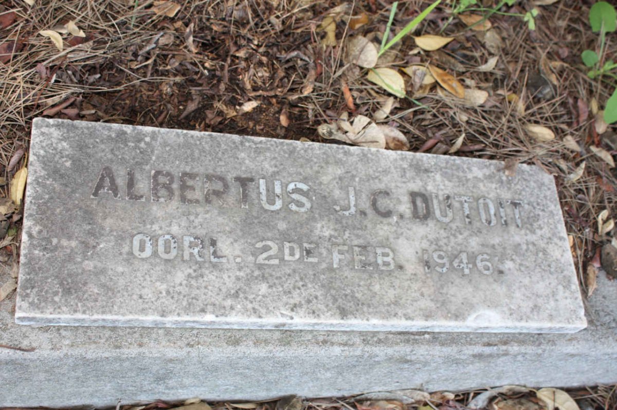 TOIT Albertus J.C., du -1946