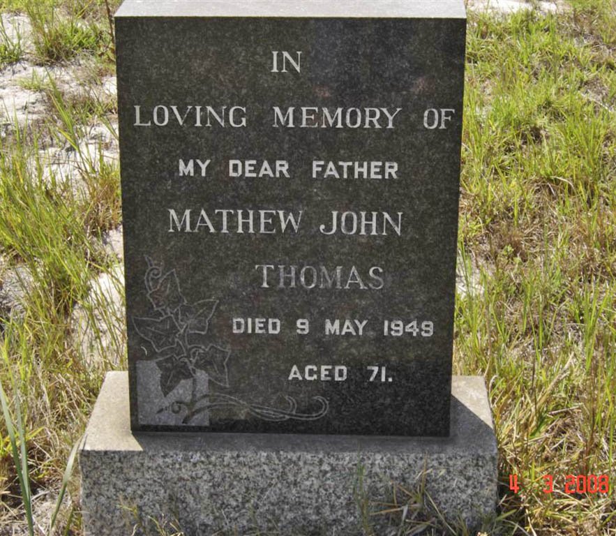 THOMAS Mathew John -1949