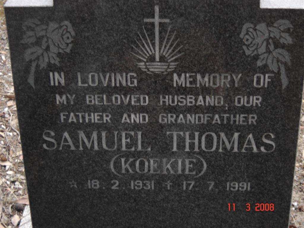 THOMAS Samuel 1931-1991
