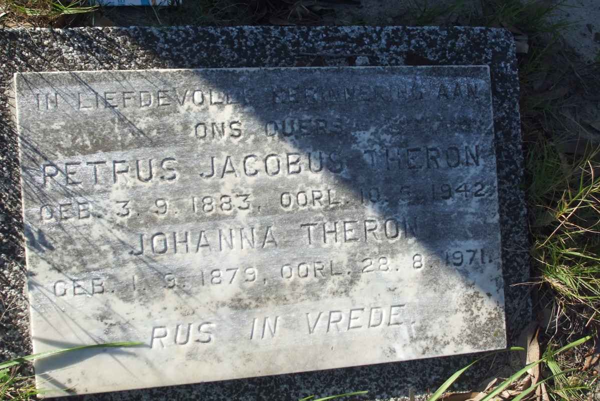 THERON Petrus Jacobus 1883-1942 &amp; Johanna 1879-1971