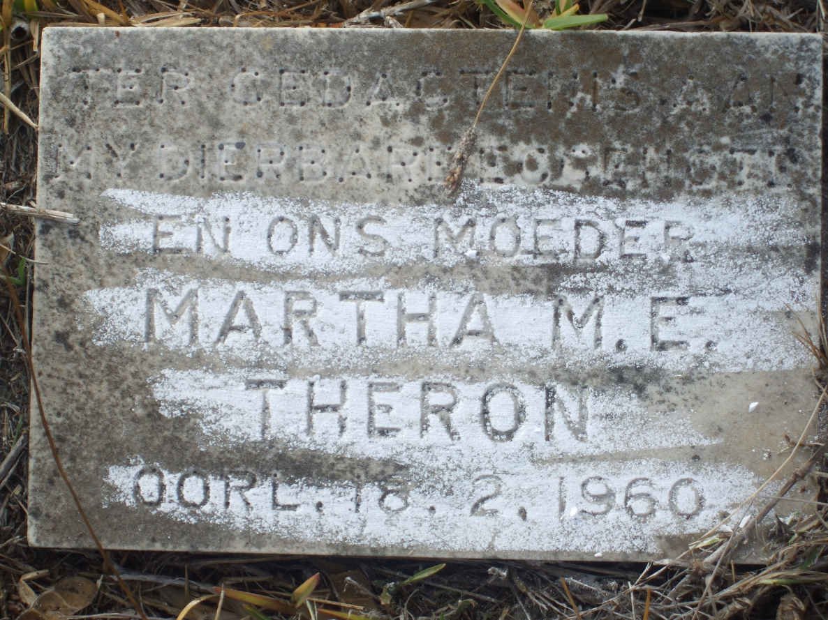 THERON Martha M.E. -1960