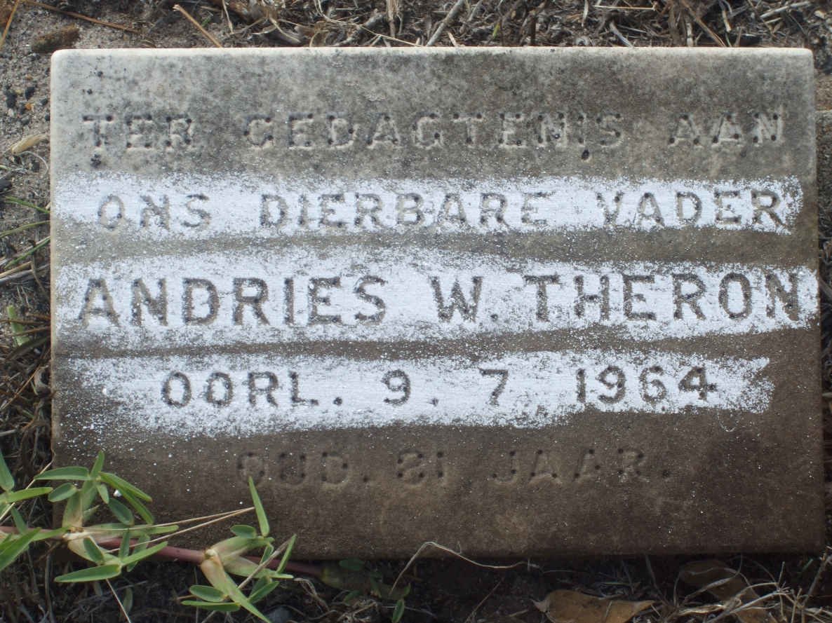 THERON Andries W. -1964