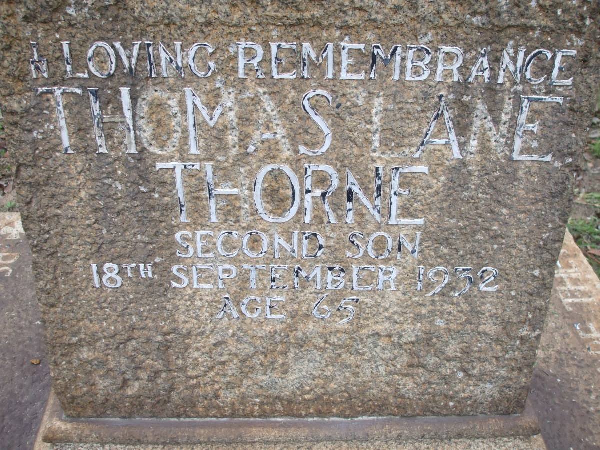 THORNE Thomas Lane -1932