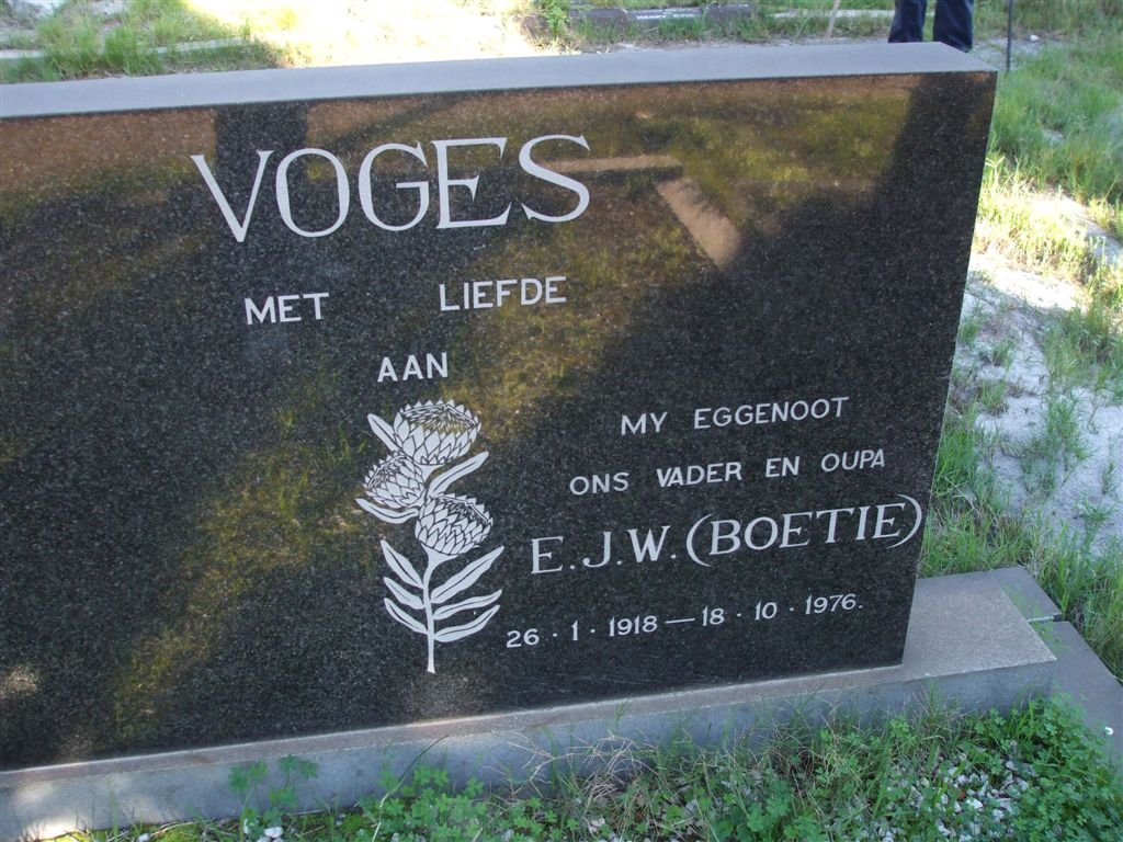 VOGES E.J.W. 1918-1976