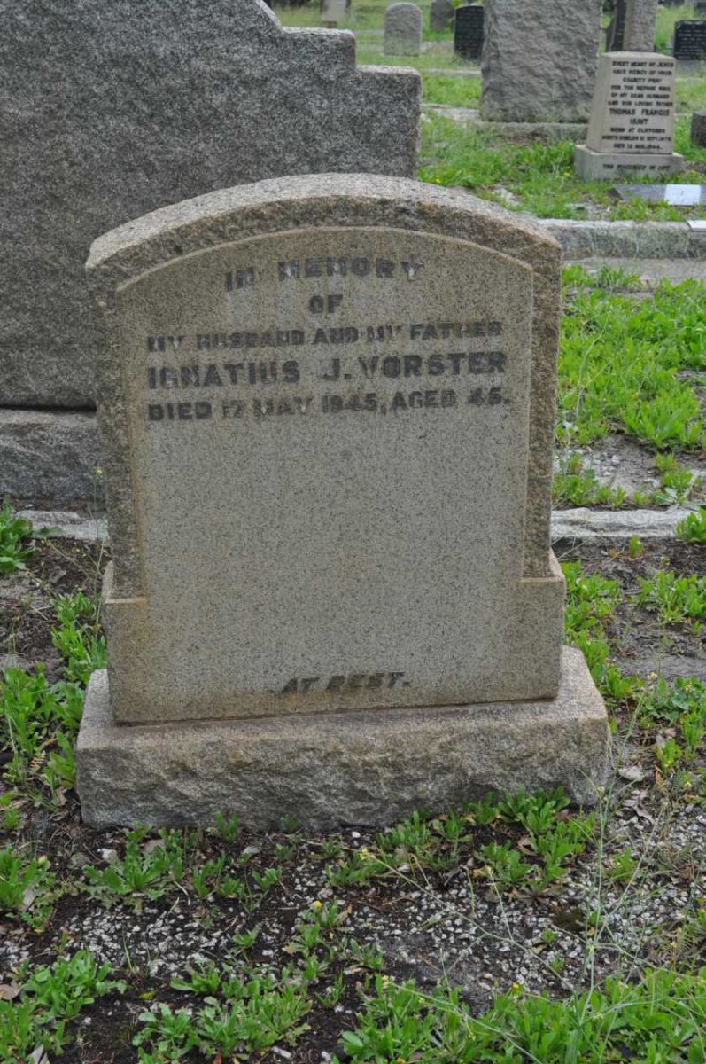 VORSTER Ignatius J. -1945