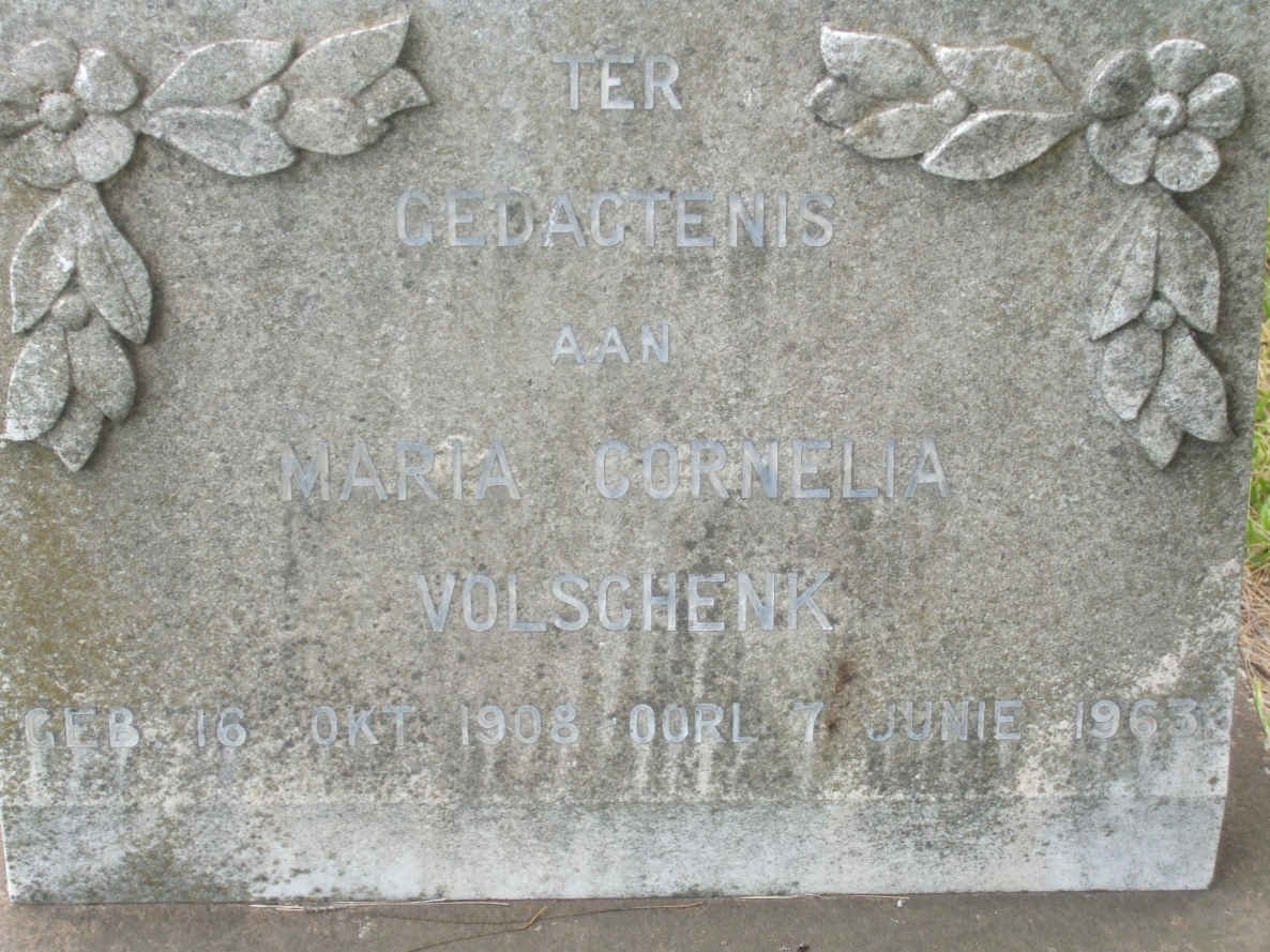 VOLSCHENK Maria Cornelia 1908-1963