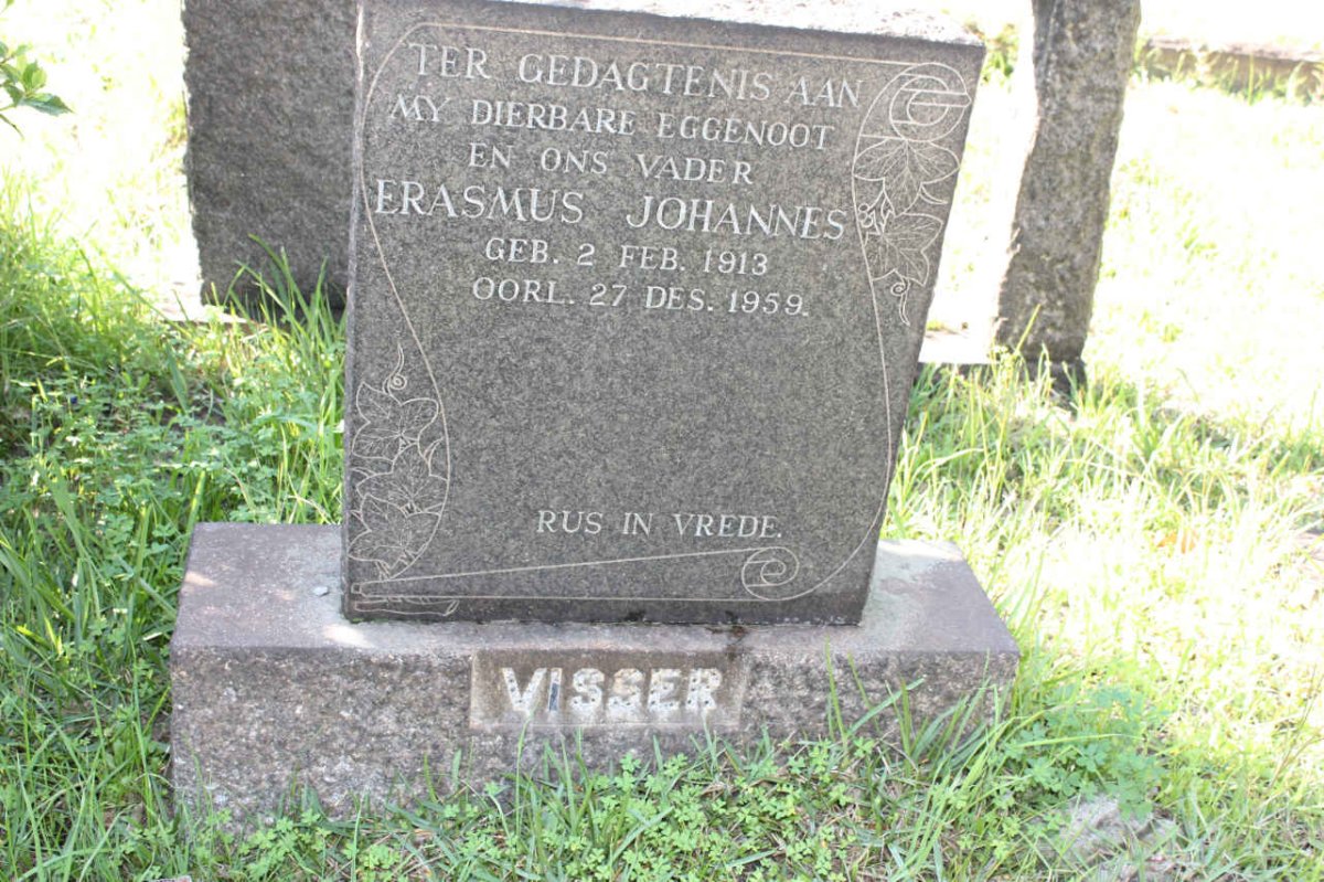 VISSER Erasmus Johannes 1913-1959