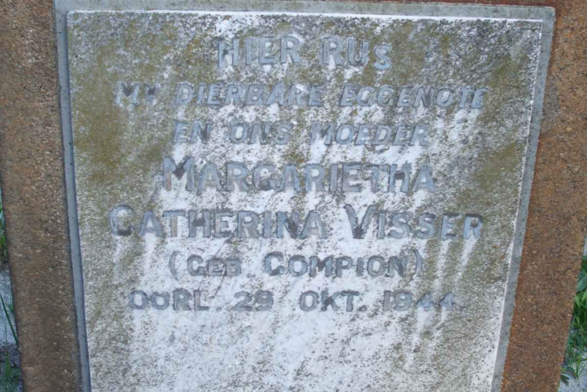 VISSER Margarietha Catherina nee COMPION -1944