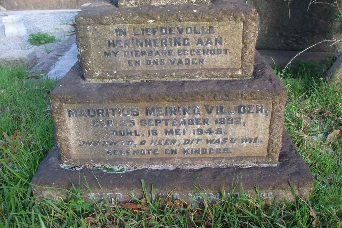 VILJOEN Mauritius Meiring 1892-1945