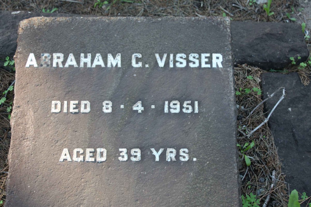VISSER Abraham G. -1951