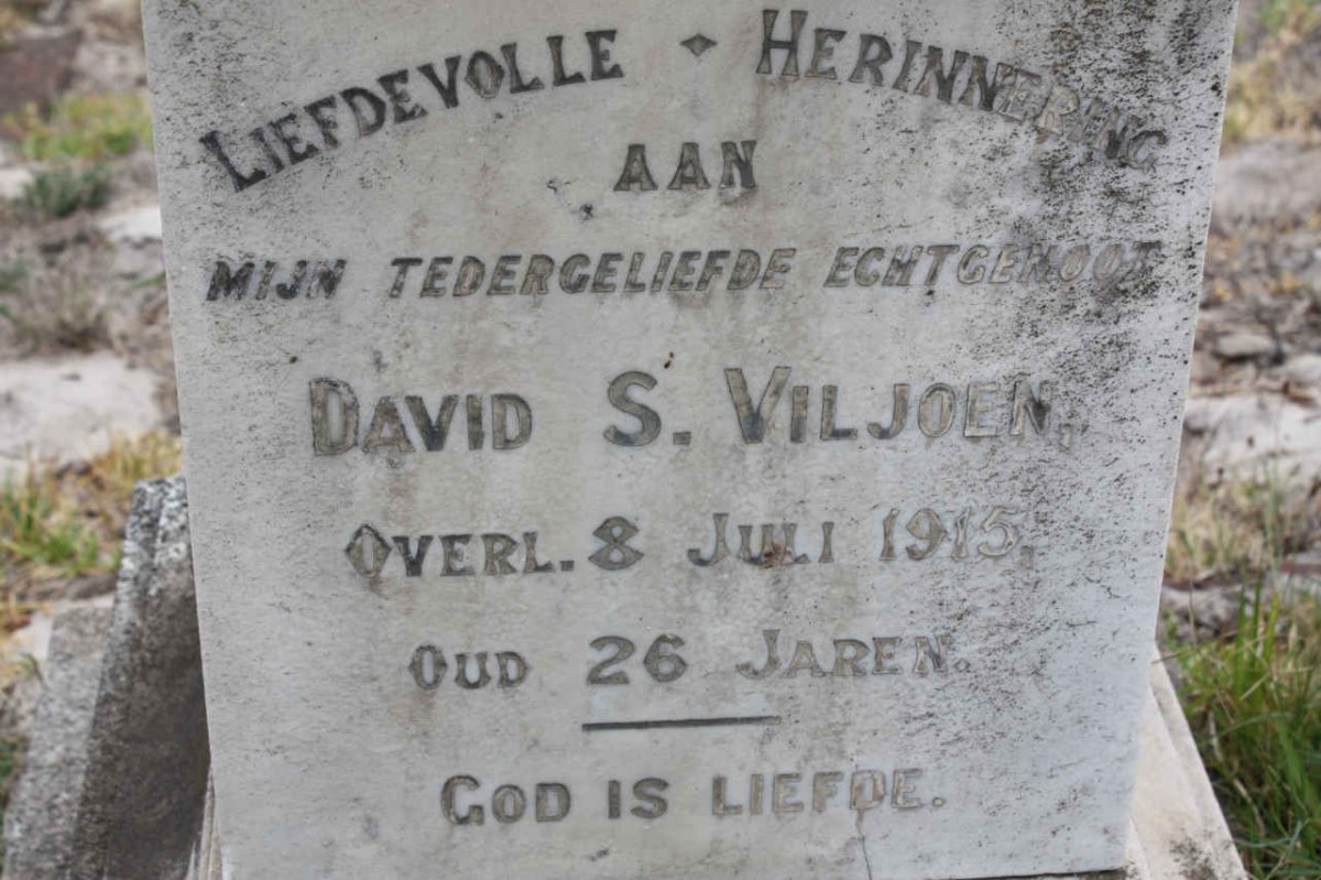 VILJOEN David S. -1915