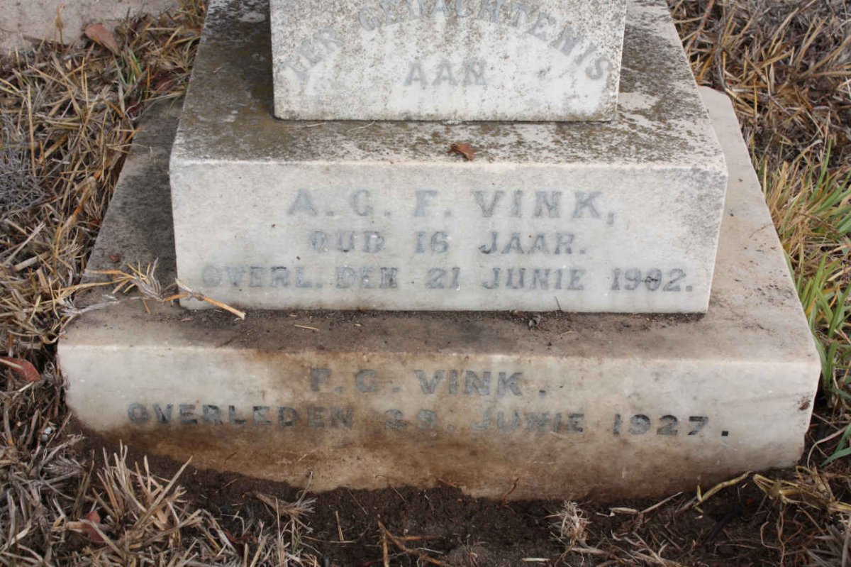VINK A.G.F. -1902 :: VINK P.C. -1927