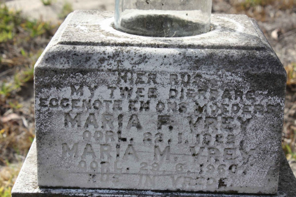 VREY Maria P. -1922  :: VREY Maria M. -1960