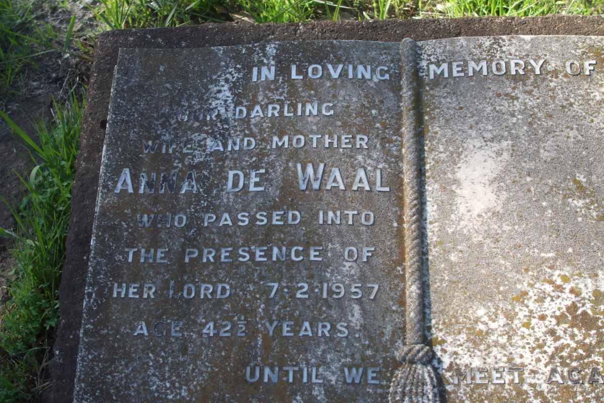 WAAL Anna, de -1957