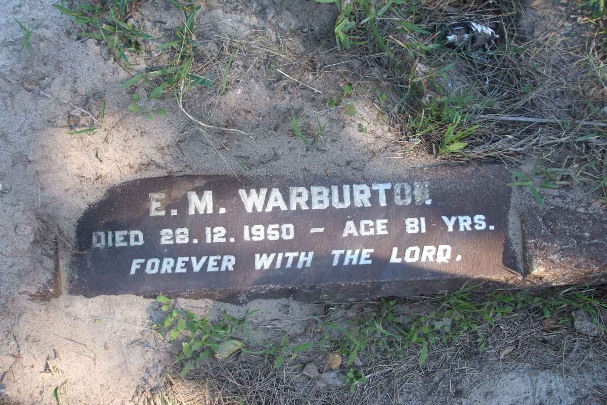 WARBURTON E.M. -1950