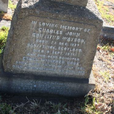 WATSON Charles John Griffiths 1837-1921 &amp; Susan Mary 1851-1931 :: COOK Ethel Winifred 1881-1919