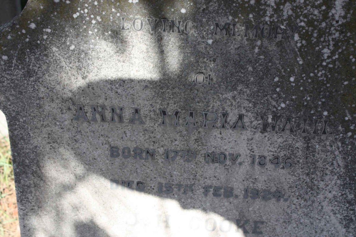 WAHL Anna Maria 1846-1924