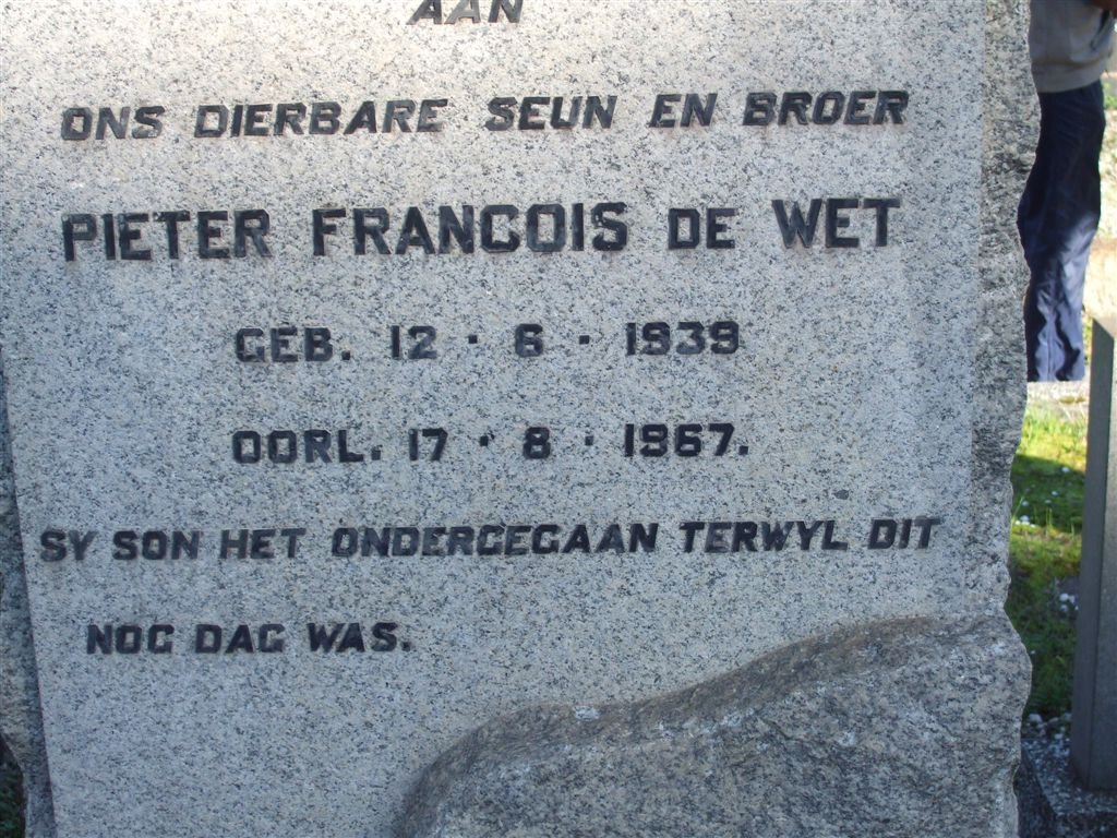 WET Pieter Francois, de 1939-1967