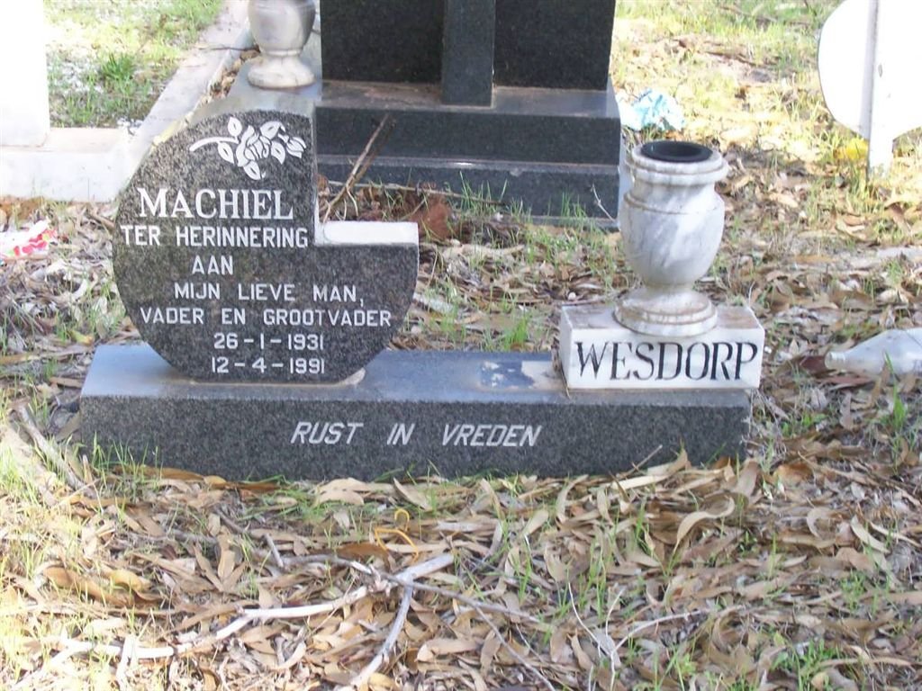 WESDORP Machiel 1931-1991
