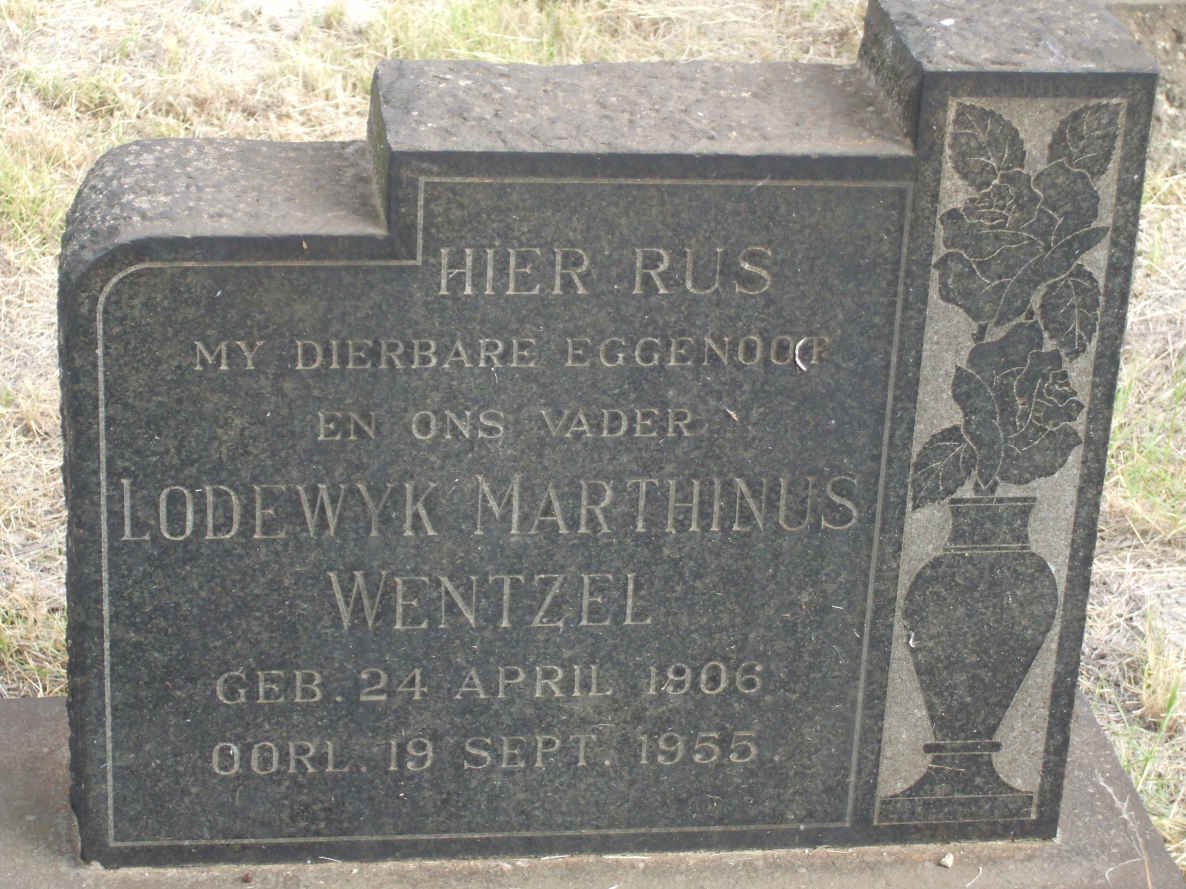 WENTZEL Lodewyk Marthinus 1906-1955