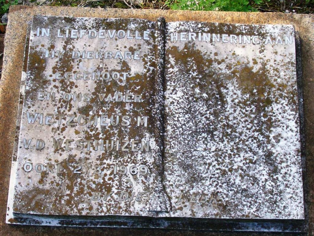 WESTHUIZEN Wietzcheus M., van der -1969