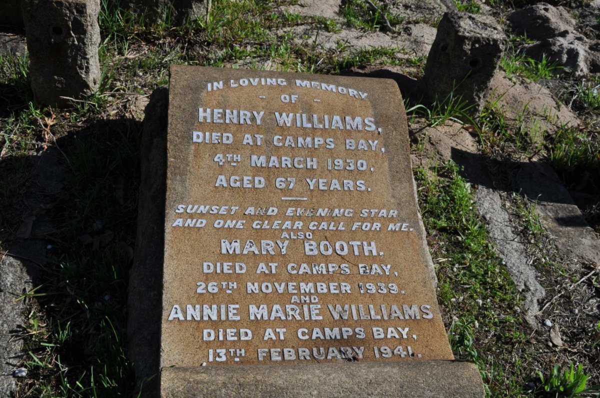 WILLIAMS Henry -1930 :: WILLIAMS Annie Marie -1941 :: BOOTH Mary -1939
