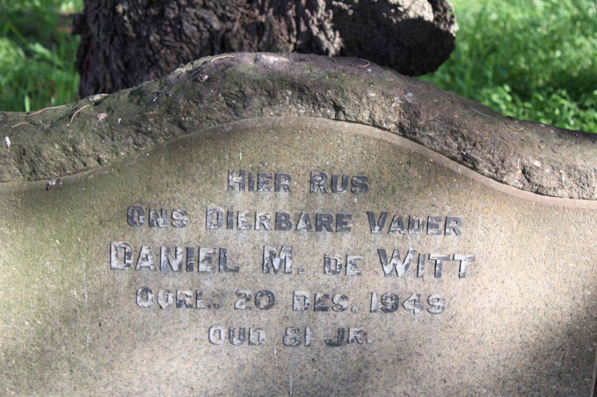 WITT Daniel M., de -1949