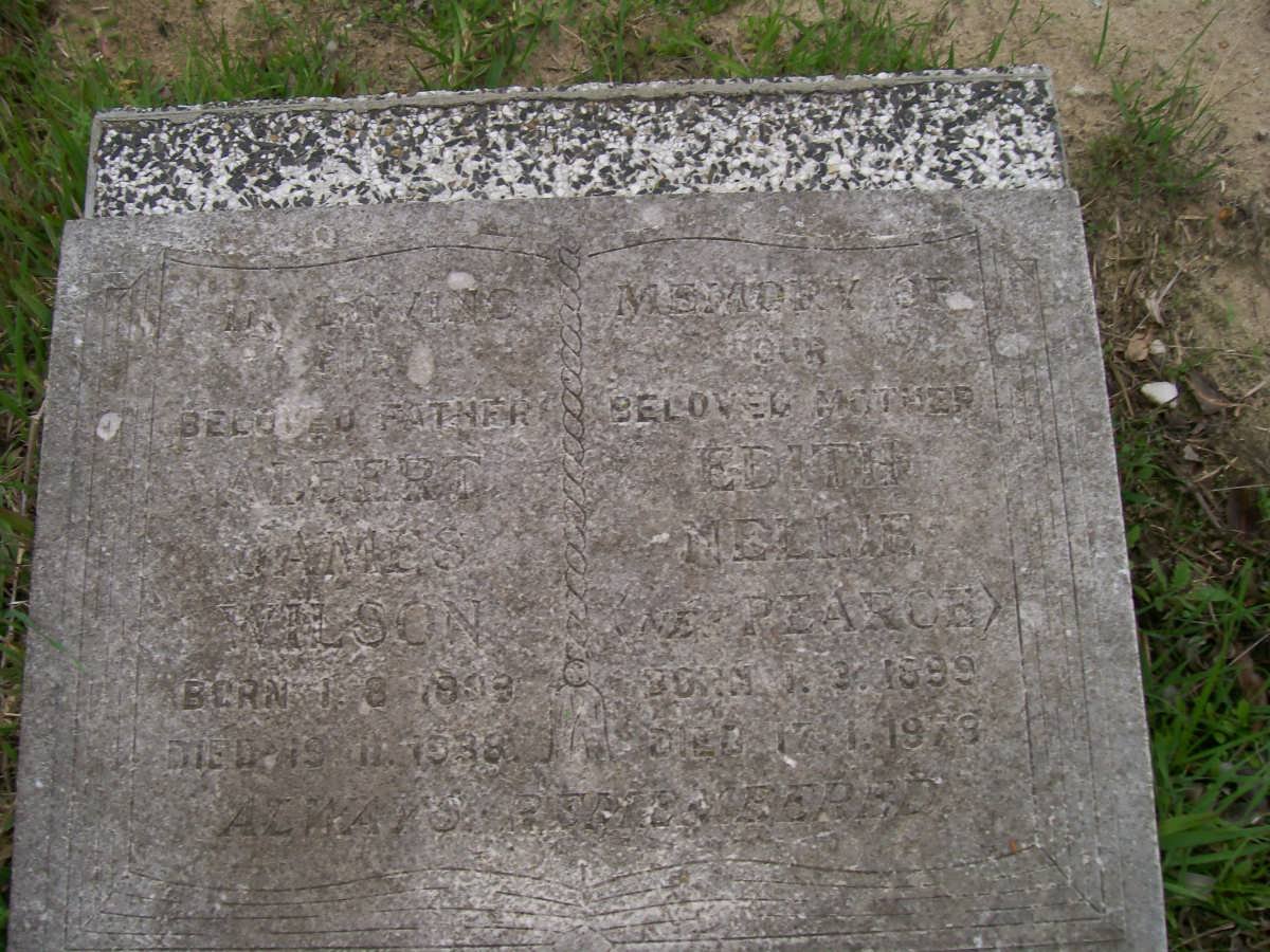 WILSON Albert James 1898-1938 &amp; Edith Nellie PEARCE 1899-1979