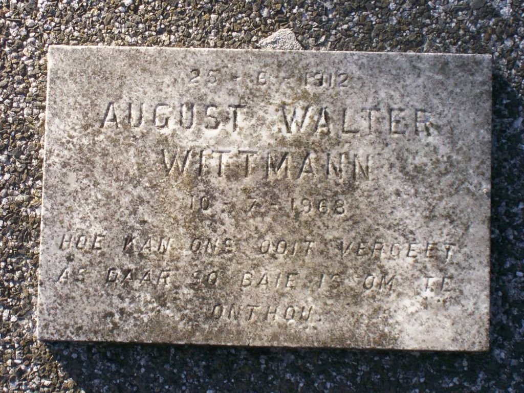 WITTMANN August Walter 1912-1968