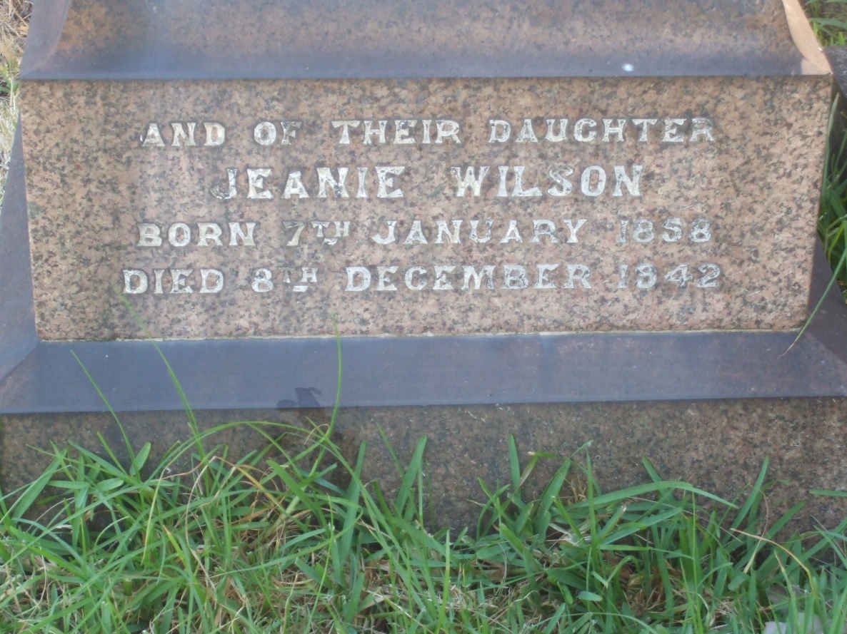 WILSON Jeanie 1858-1942