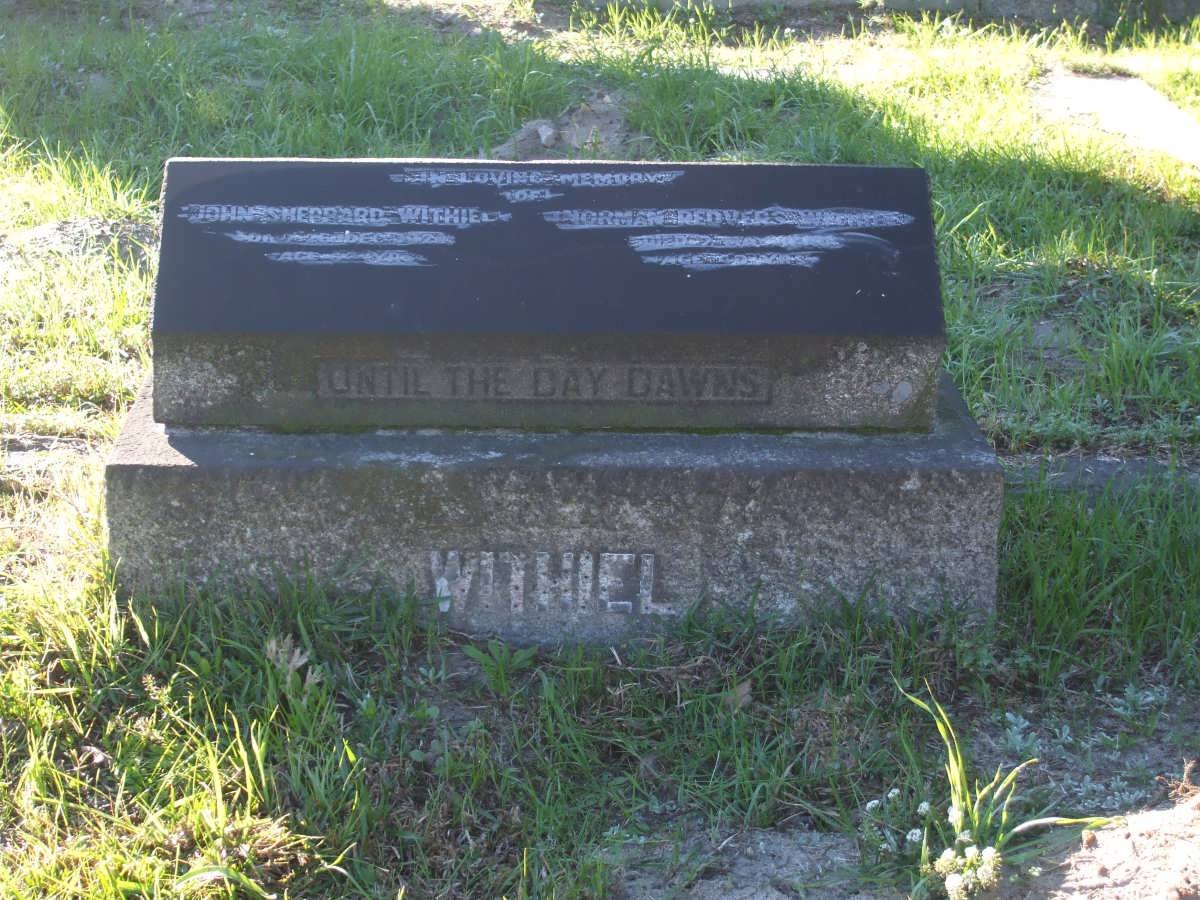 WITHIEL John Sheppard -1924 :: WITHIEL Norman Redvers -1940