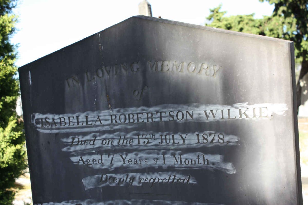 WILKIE  Isabella Robertson -1878
