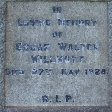 WILLMOTT Edgar Walter -1928
