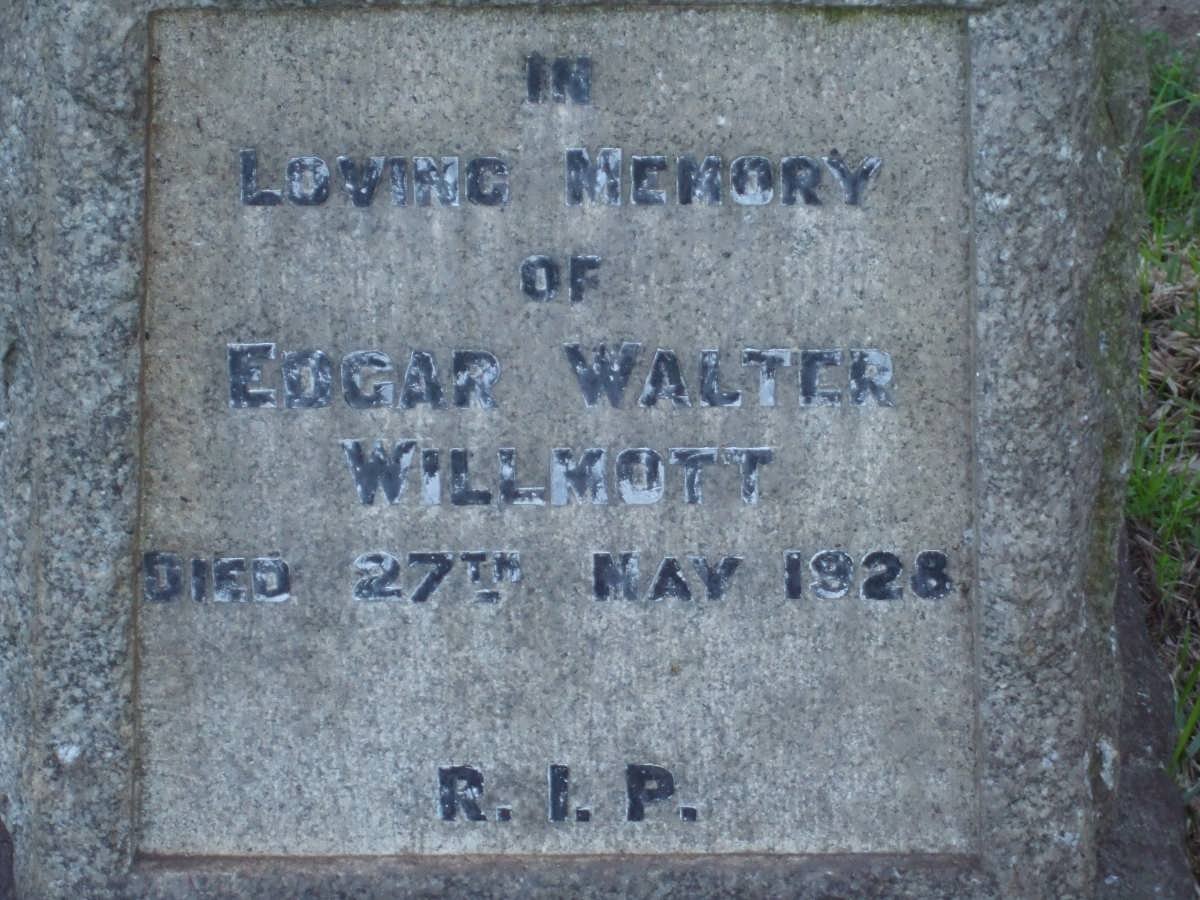 WILLMOTT Edgar Walter -1928