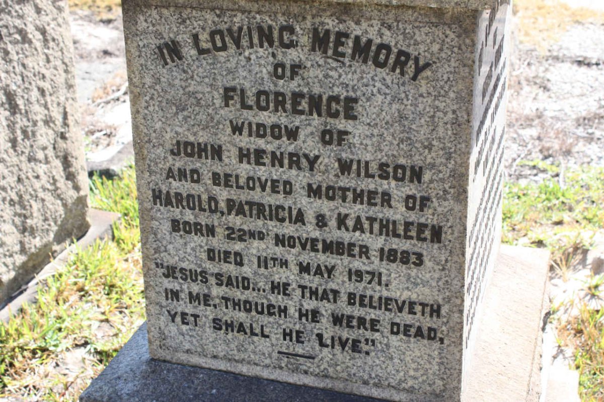 WILSON Florence 1883-1971