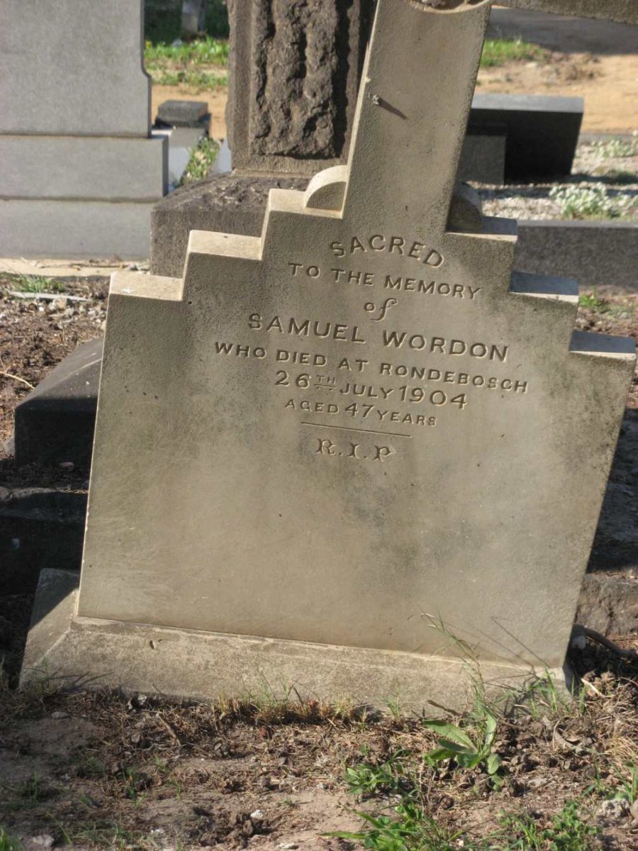 WORDON Samuel -1904