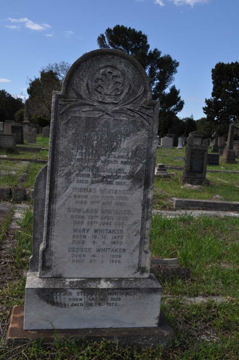 WHITAKER Thomas 1867-1927 :: WHITAKER Mary 1873-1950 :: SASSER John 1877-1925